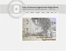 Tablet Screenshot of franz-rosemarie-eggenschwiler-stiftung.com